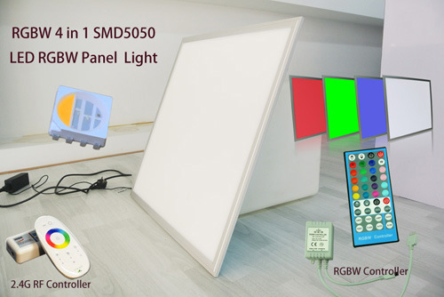 1'x4' LED RGBW Panel Light 300*1200mm 48W 4 in 1 Epistar LED Dimmable CRI>82 PF>0.95 Lm-80 TUV UL SAA CE RoHS LED Panel Light RGB+White 5 Years Warranty